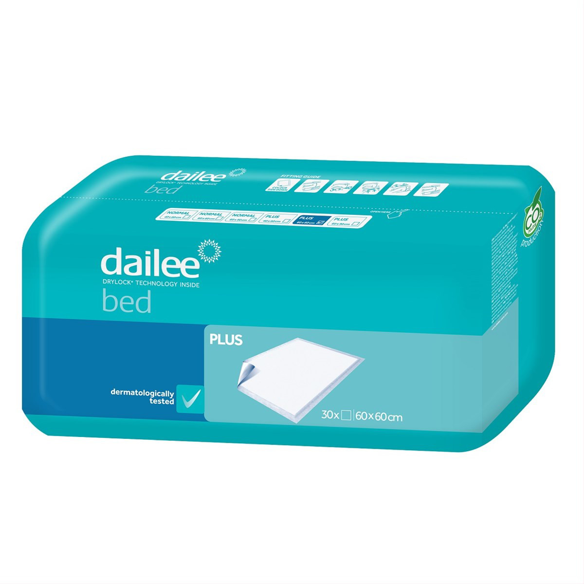DAILEE BED PLUS, paklotai, 60x60cm, 30vnt.