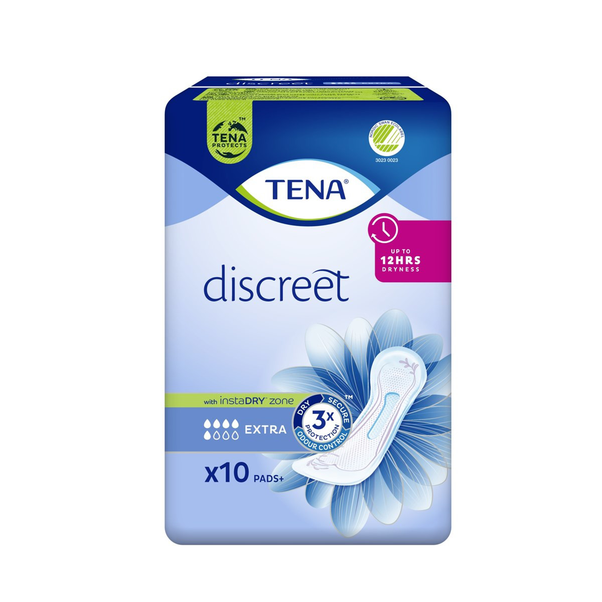 TENA DISCREET EXTRA, paketai, 10 vnt.