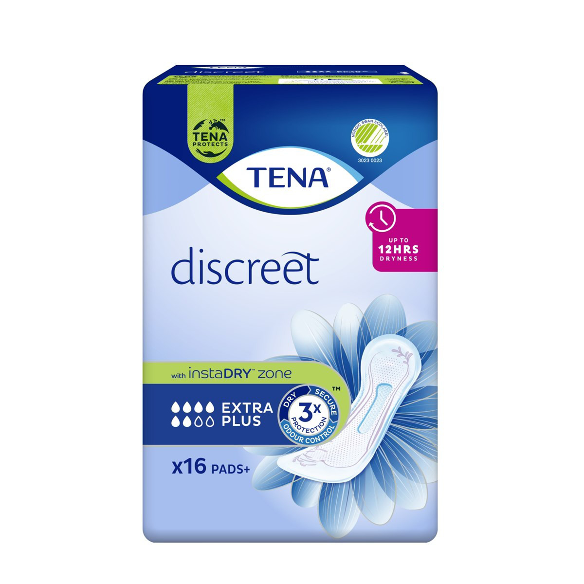TENA DISCREET EXTRA PLUS, paketai, 16 vnt.