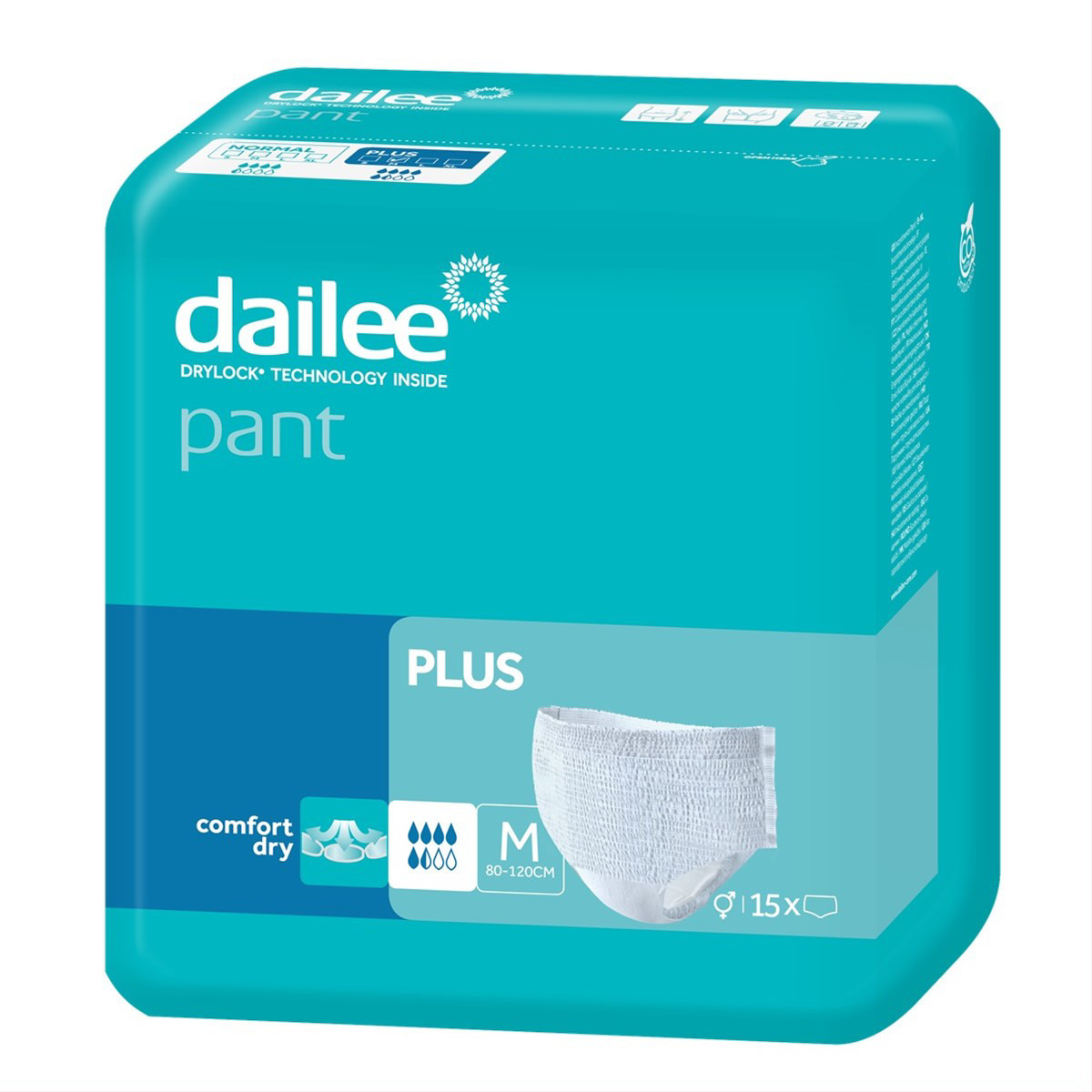 DAILEE PANT PERFORMER PLUS M, sauskelnės kelnaitės, N15