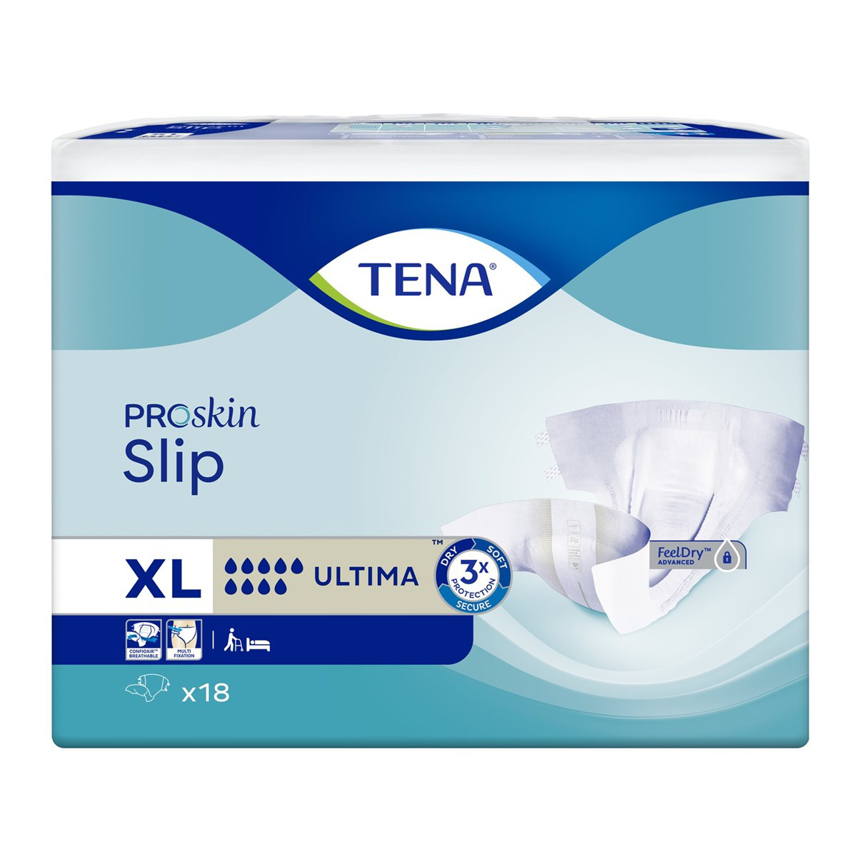 TENA SLIP ULTIMA, Anatominės sauskelnės šlapimo nelaikymui, XL, 18 vnt.