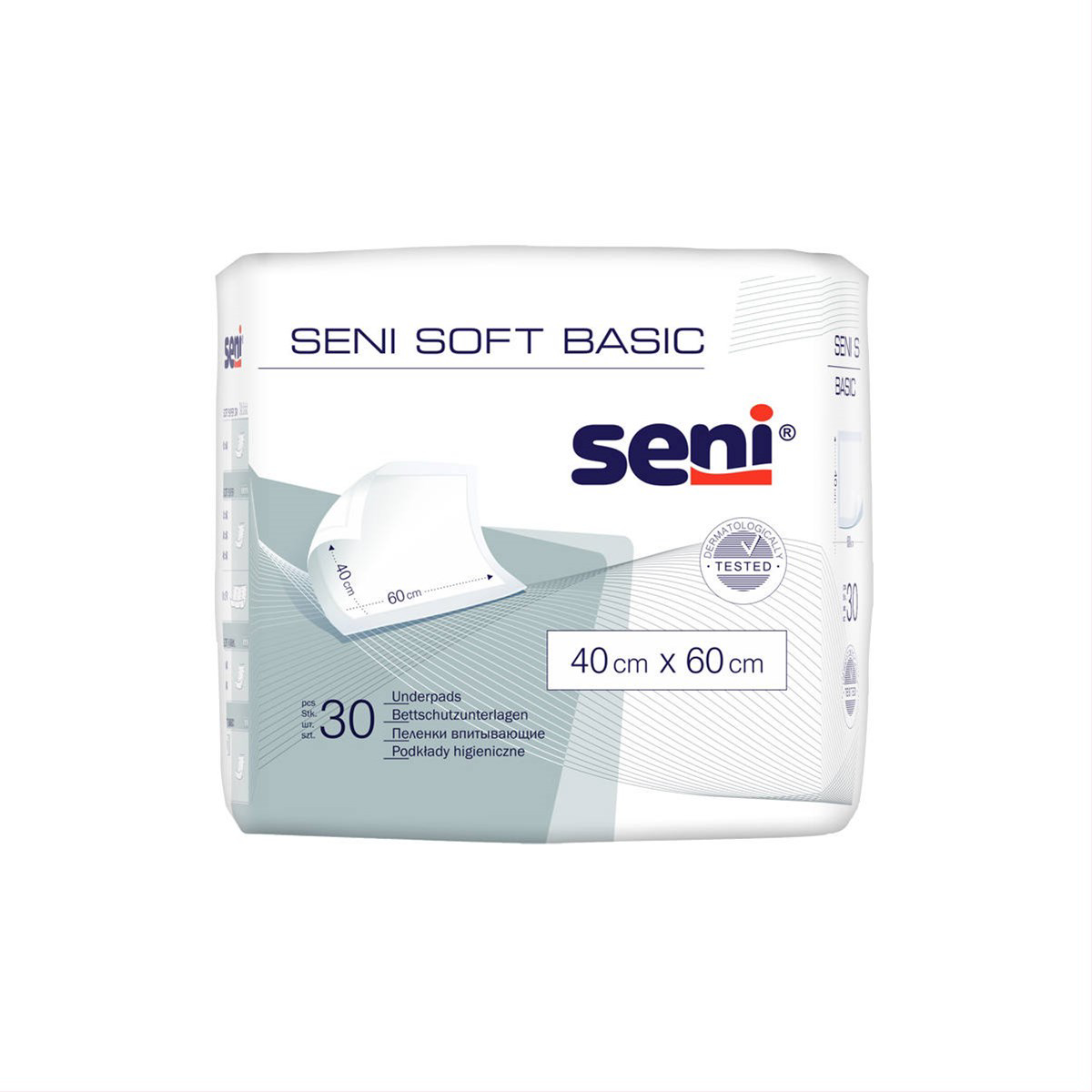SENI SOFT BASIC, paklotai, 40 cm x 60 cm, 30 vnt.