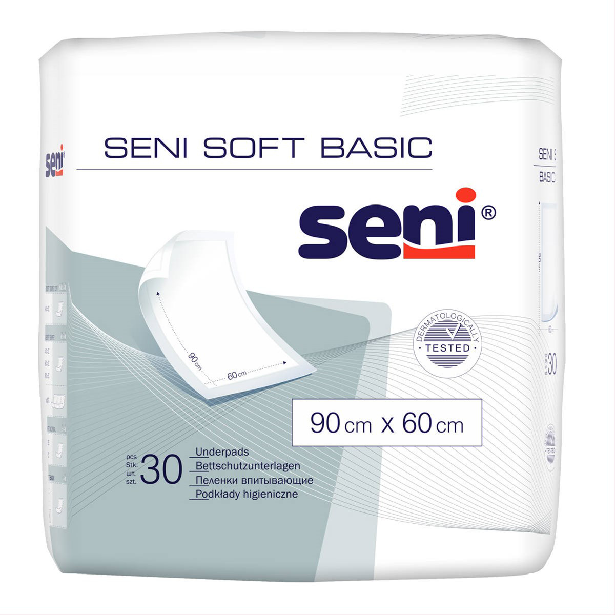 SENI SOFT BASIC, paklotai, 60 cm x 90 cm, 30 vnt.