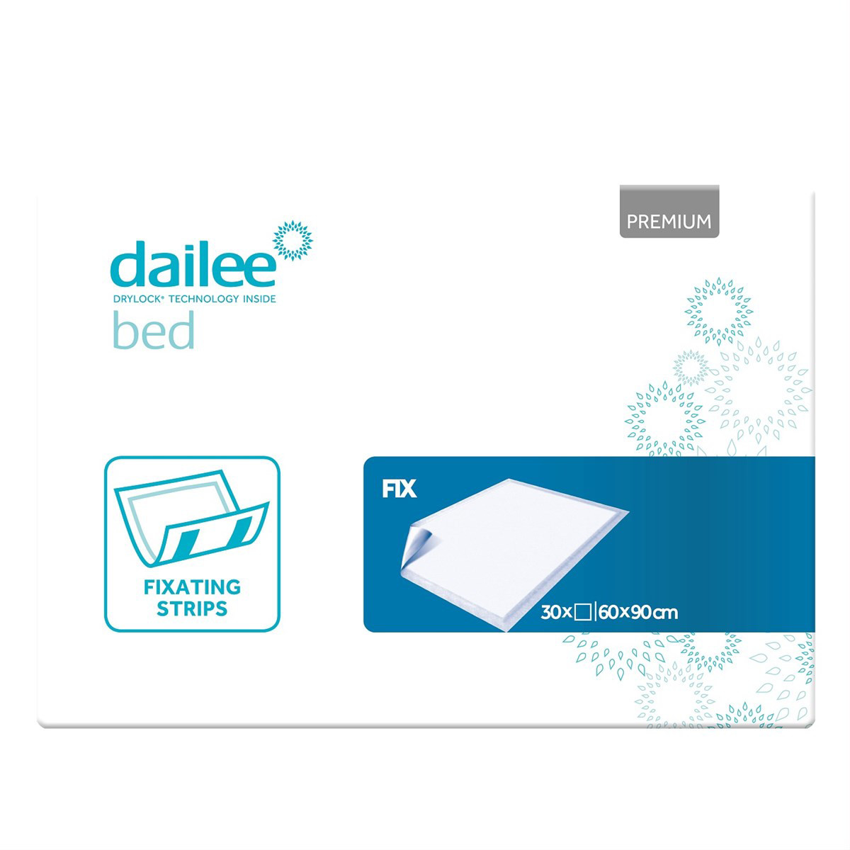 DAILEE BED PREMIUM FIX, paklotas, 60x90, 30vnt.