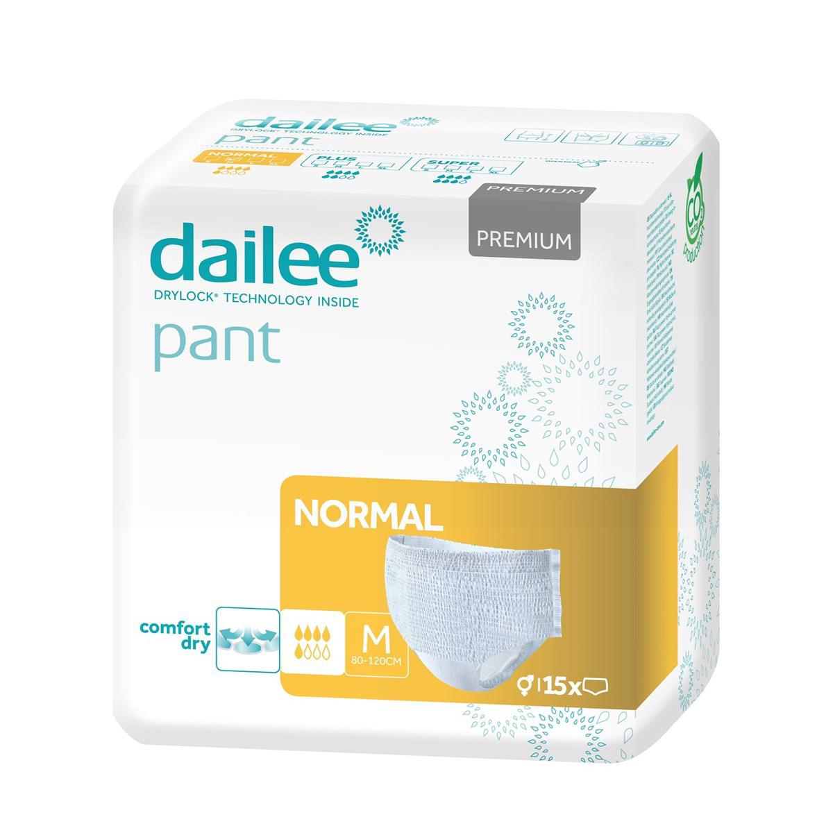 DAILEE PANT PREMIUM NORMAL M, sauskelnės-kelnaitės, 15vnt.