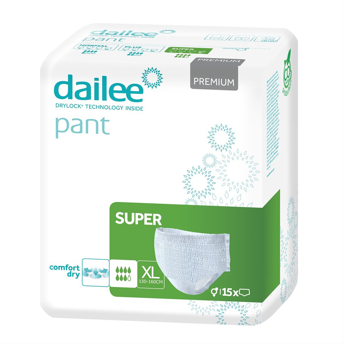 DAILEE PANT PREMIUM SUPER XL, sauskelnės kelnaitės, 15vnt.