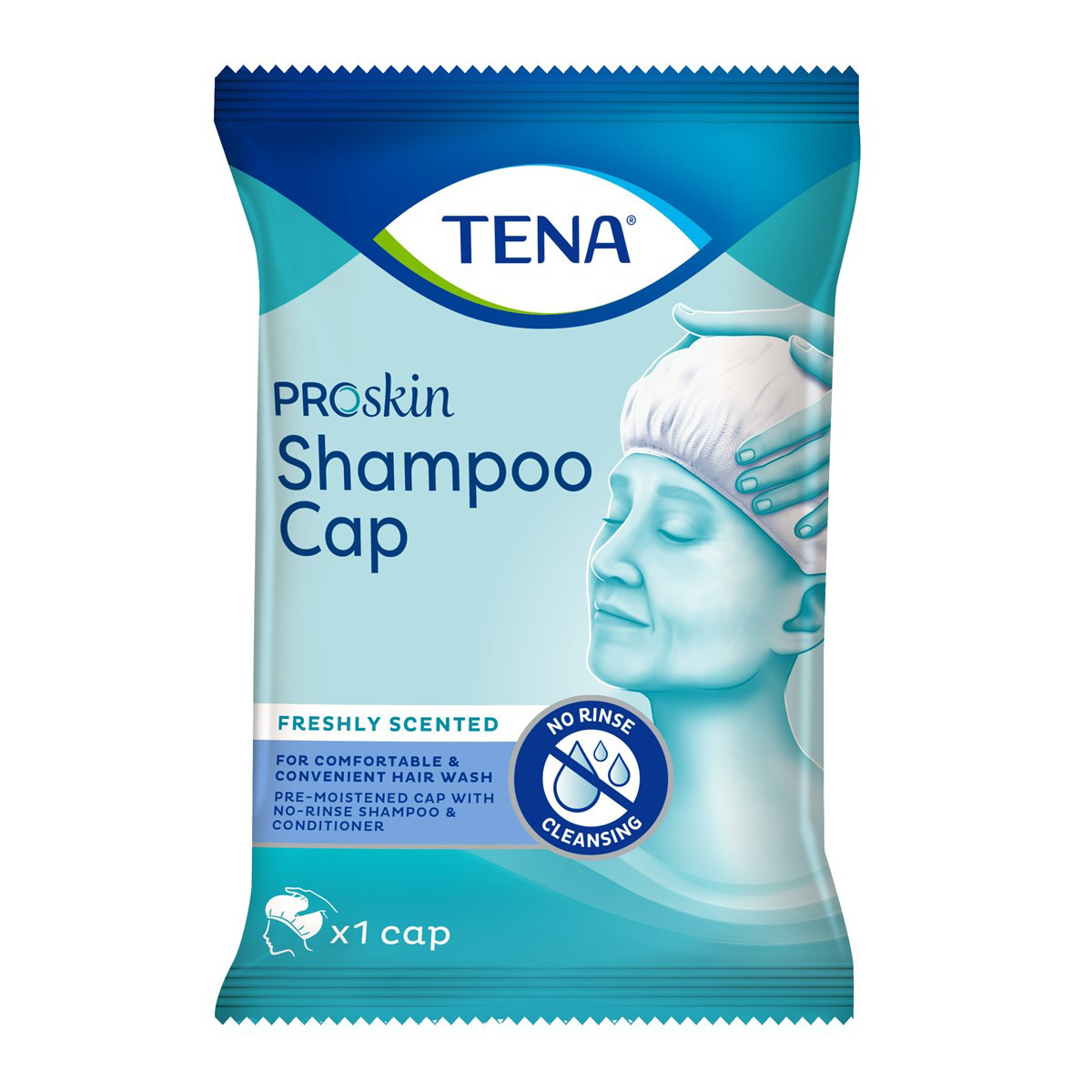 TENA SHAMPOO CAP, šampūno kepurė, 1 vnt.