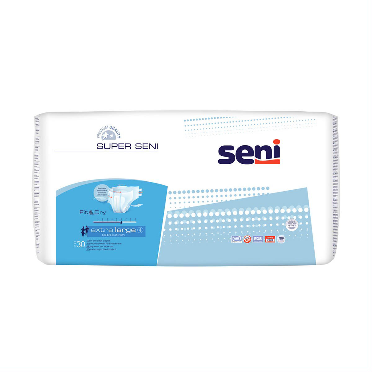 SENI SUPER EXTRA LARGE, sauskelnės suaugusiems, 30 vnt.