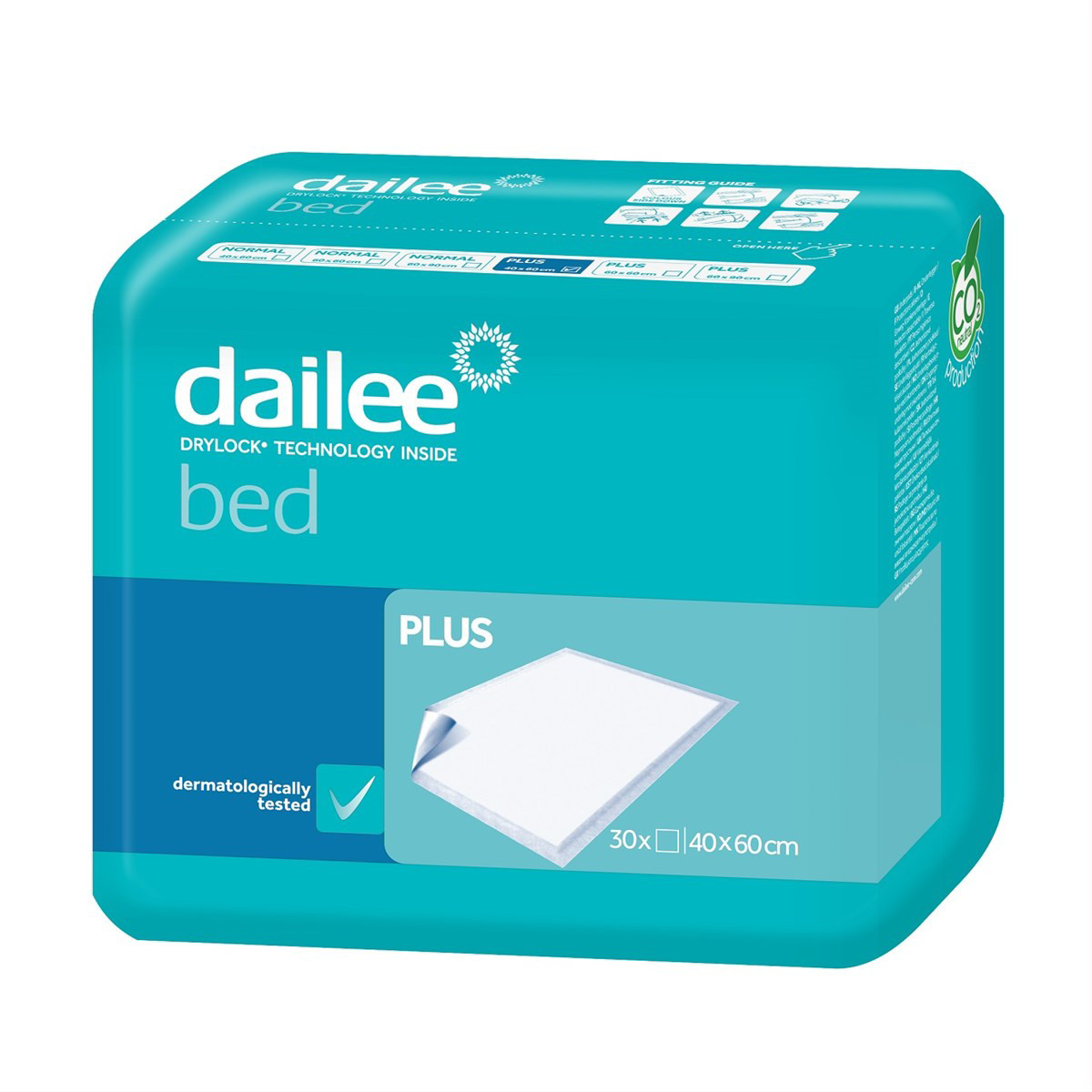 DAILEE BED PLUS, paklotai, 40x60cm, 30vnt.