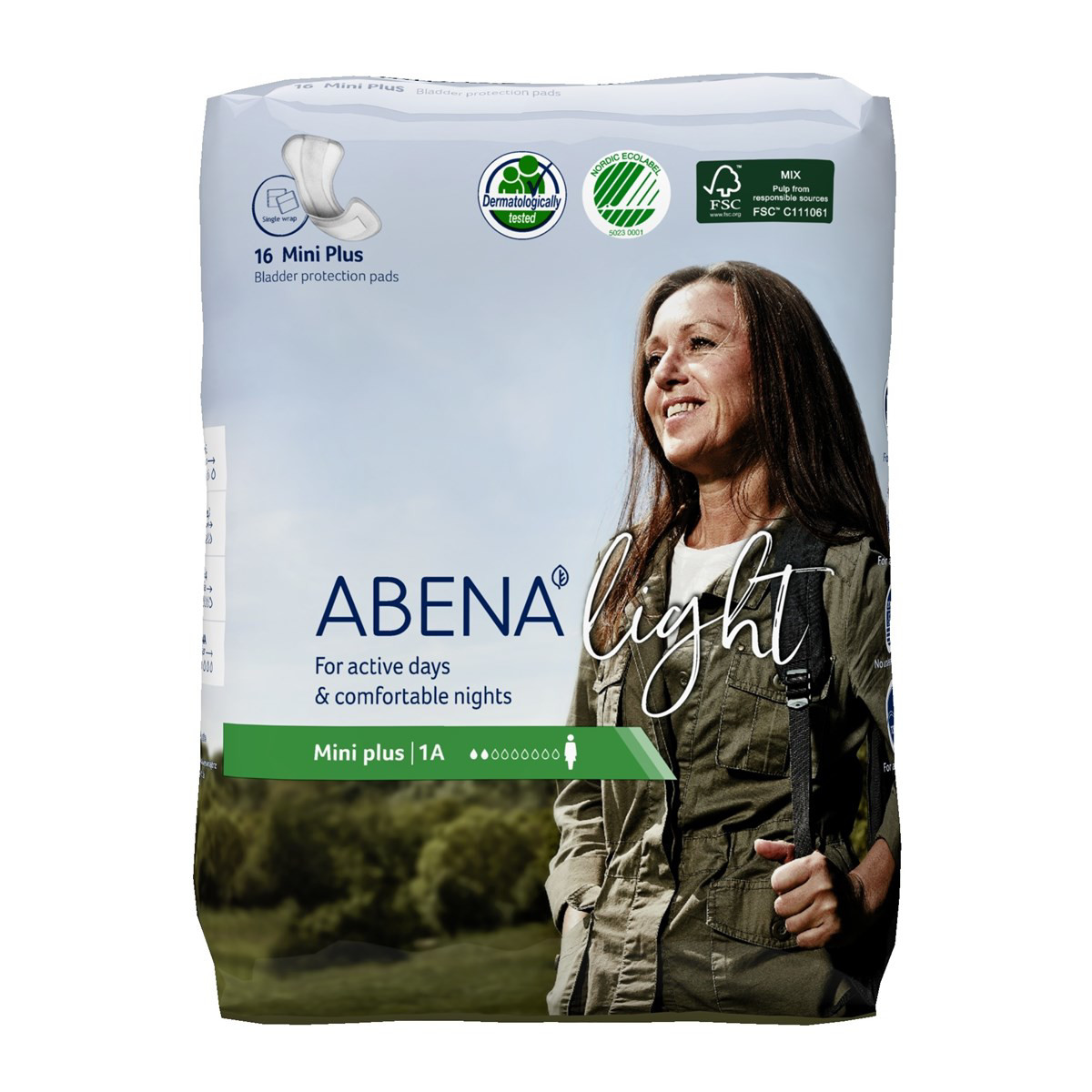 ABENA LIGHT MINI, įklotai, 16vnt.