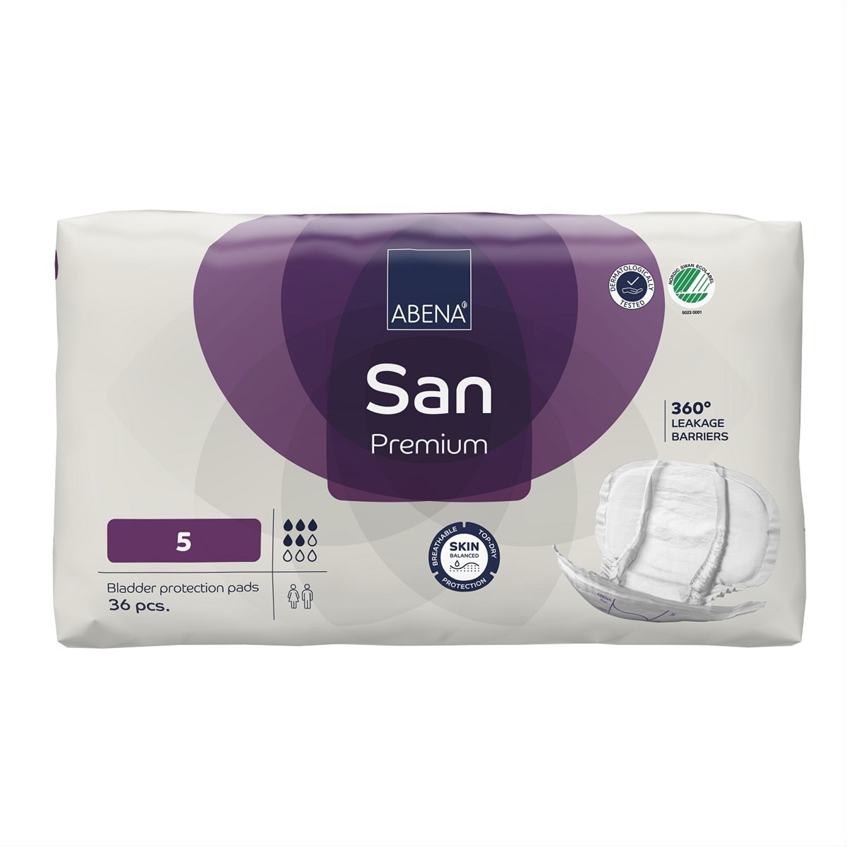 ABENA SAN 5 PREMIUM, įklotai, 36vnt.