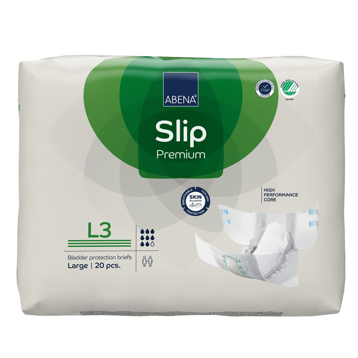 ABENA SLIP L3 PREMIUM, sauskelnės, 20vnt.