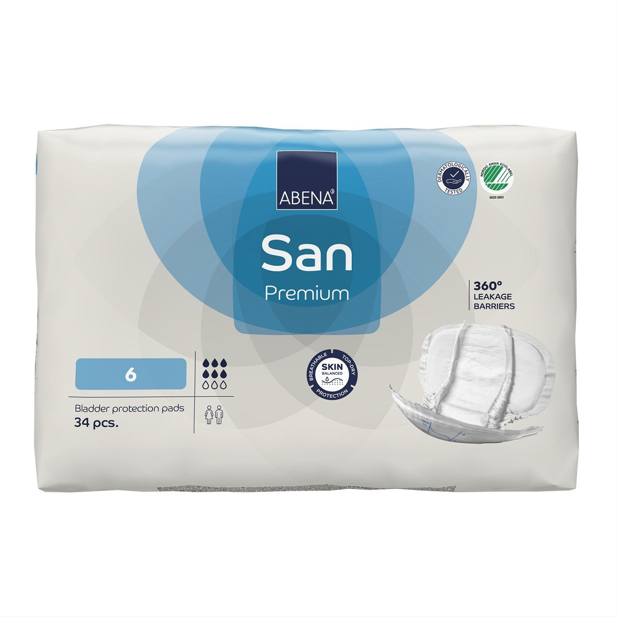 ABENA SAN 6 PREMIUM, įklotai, 34vnt.
