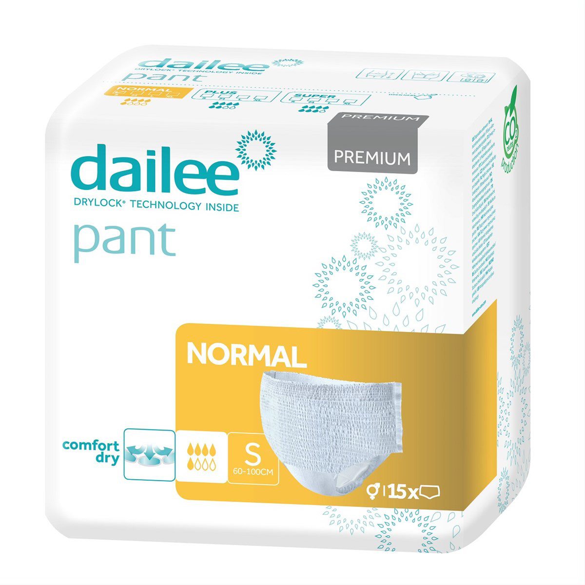 DAILEE PANT PREMIUM NORMAL S, sauskelnės kelnaitės, 15vnt.