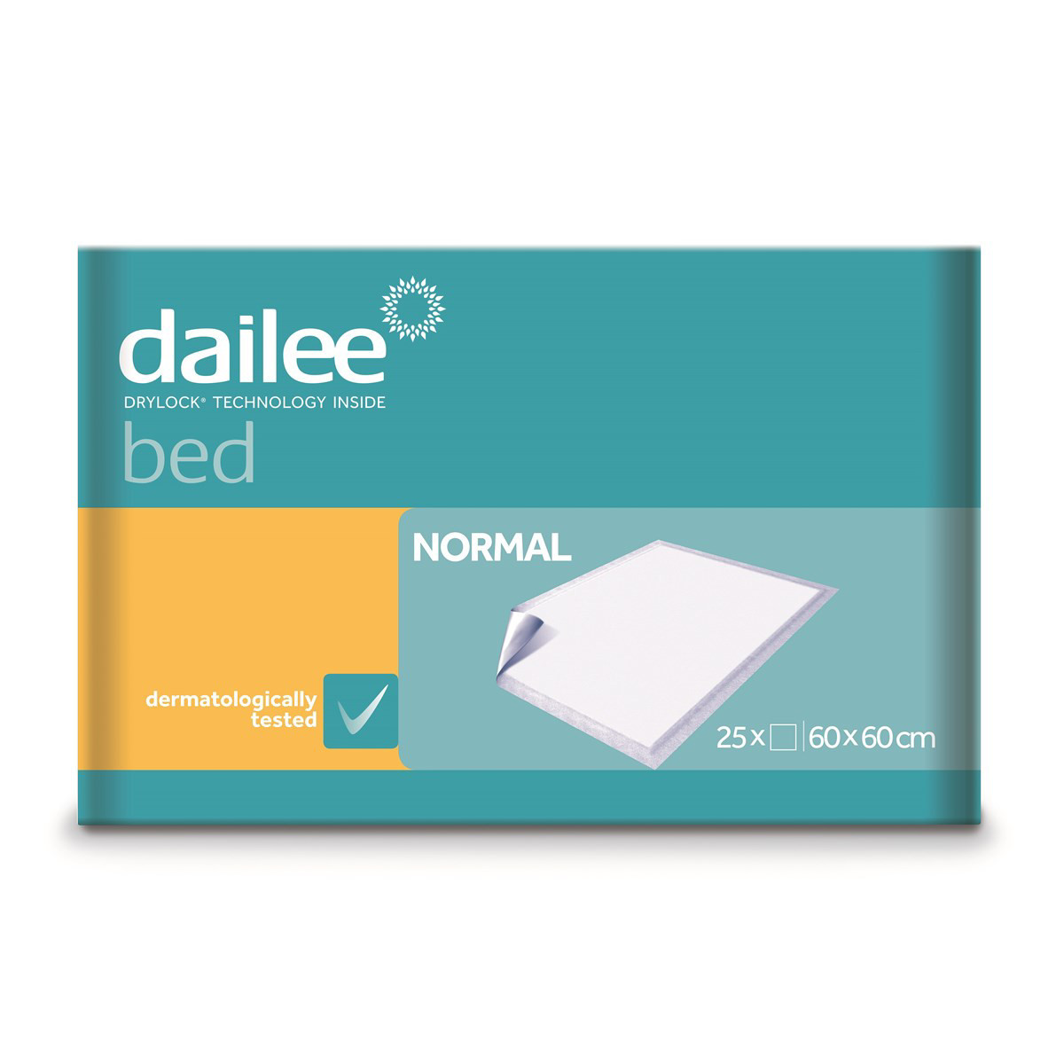 DAILEE BED paklotai NORMAL, 60 x 60 cm, 25 vnt.