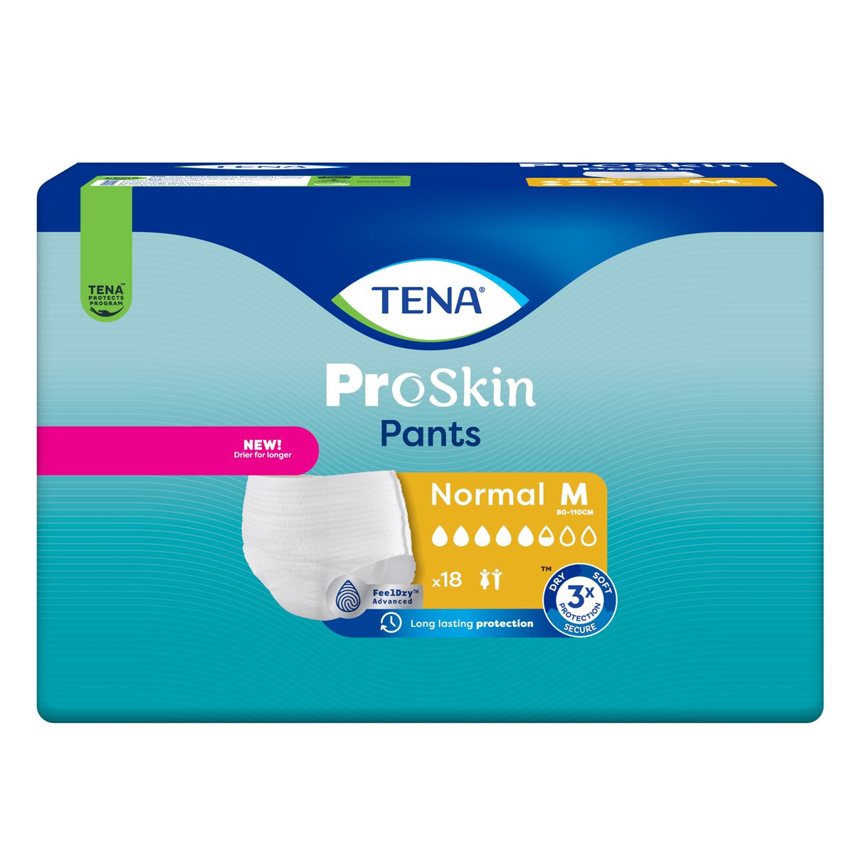 TENA PANTS NORMAL, sauskelnės-kelnaitės, M, 18 vnt.