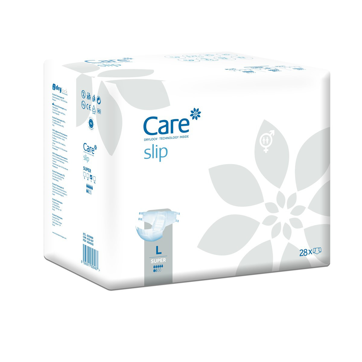 CARE SLIP SUPER, sauskelnės, L dydis, 28vnt.