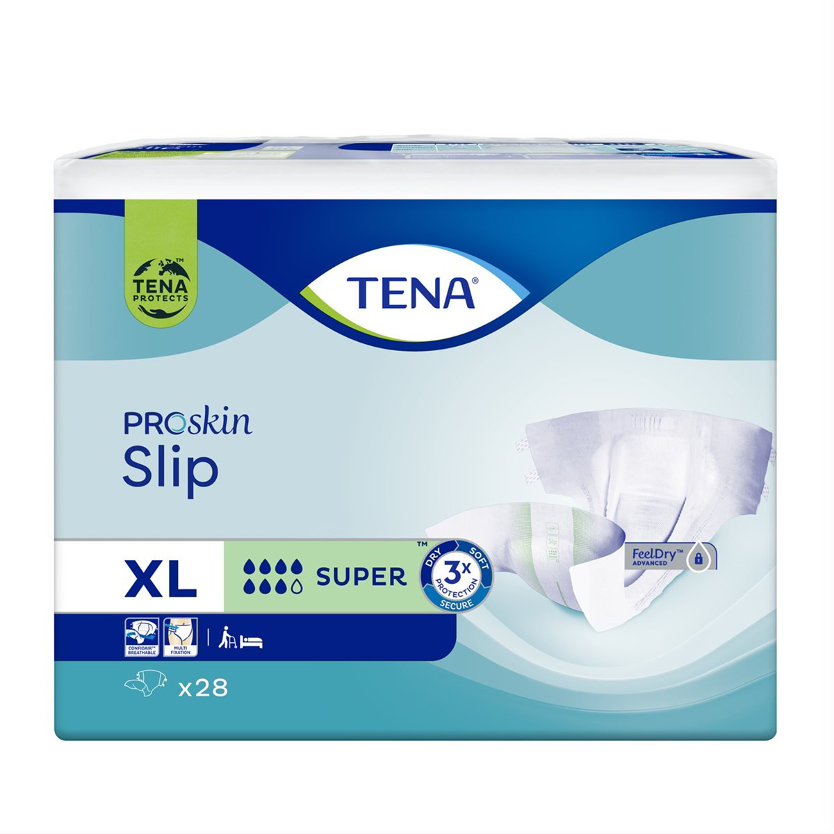 TENA SLIP SUPER, anatominės sauskelnės šlapimo nelaikymui, XL, 28 vnt.