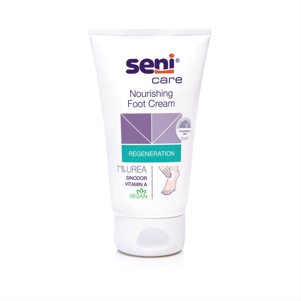 SENI CARE, kremas pėdoms su 7 % šlapalu, 100 ml