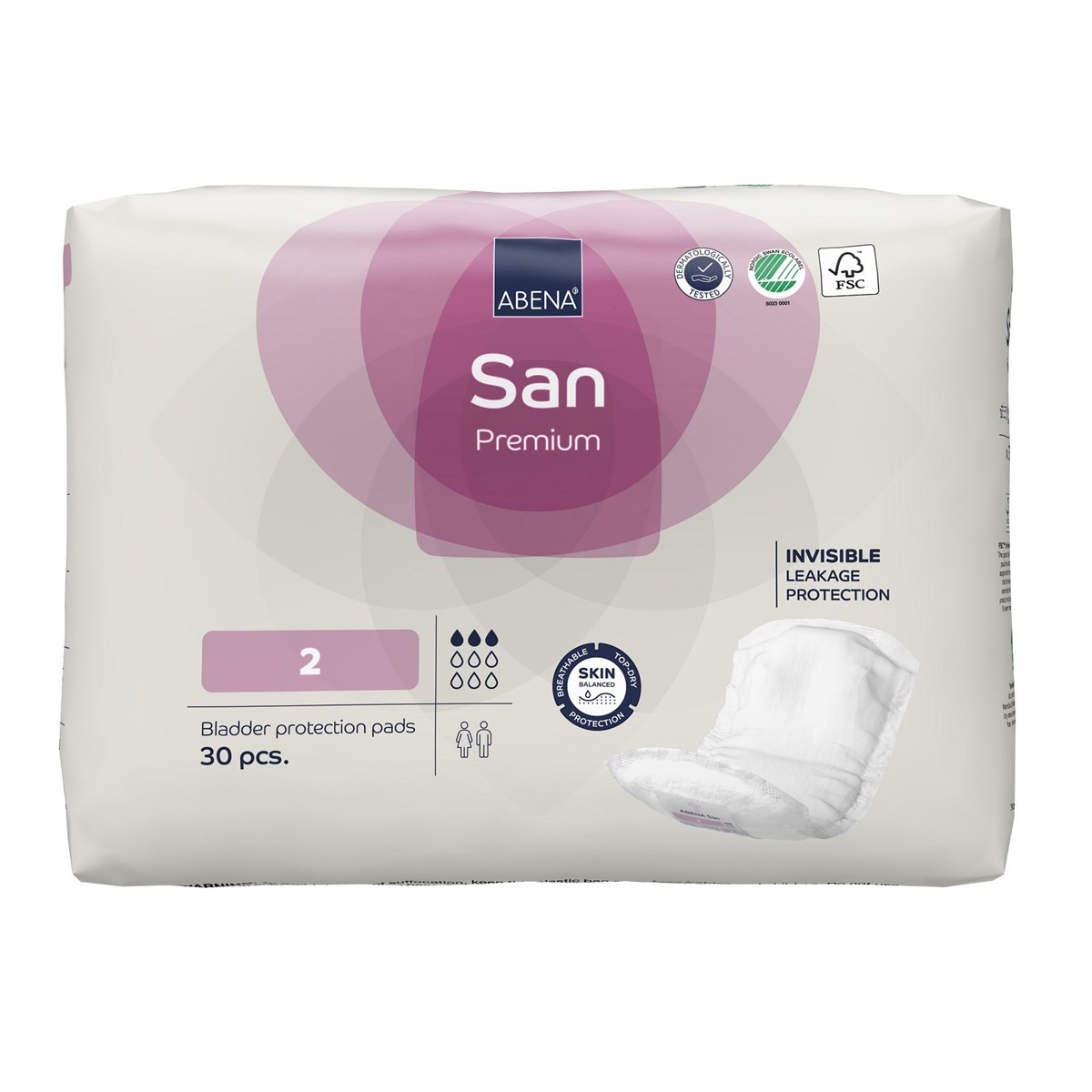 ABENA SAN 2 PREMIUM, įklotai, 30 vnt.