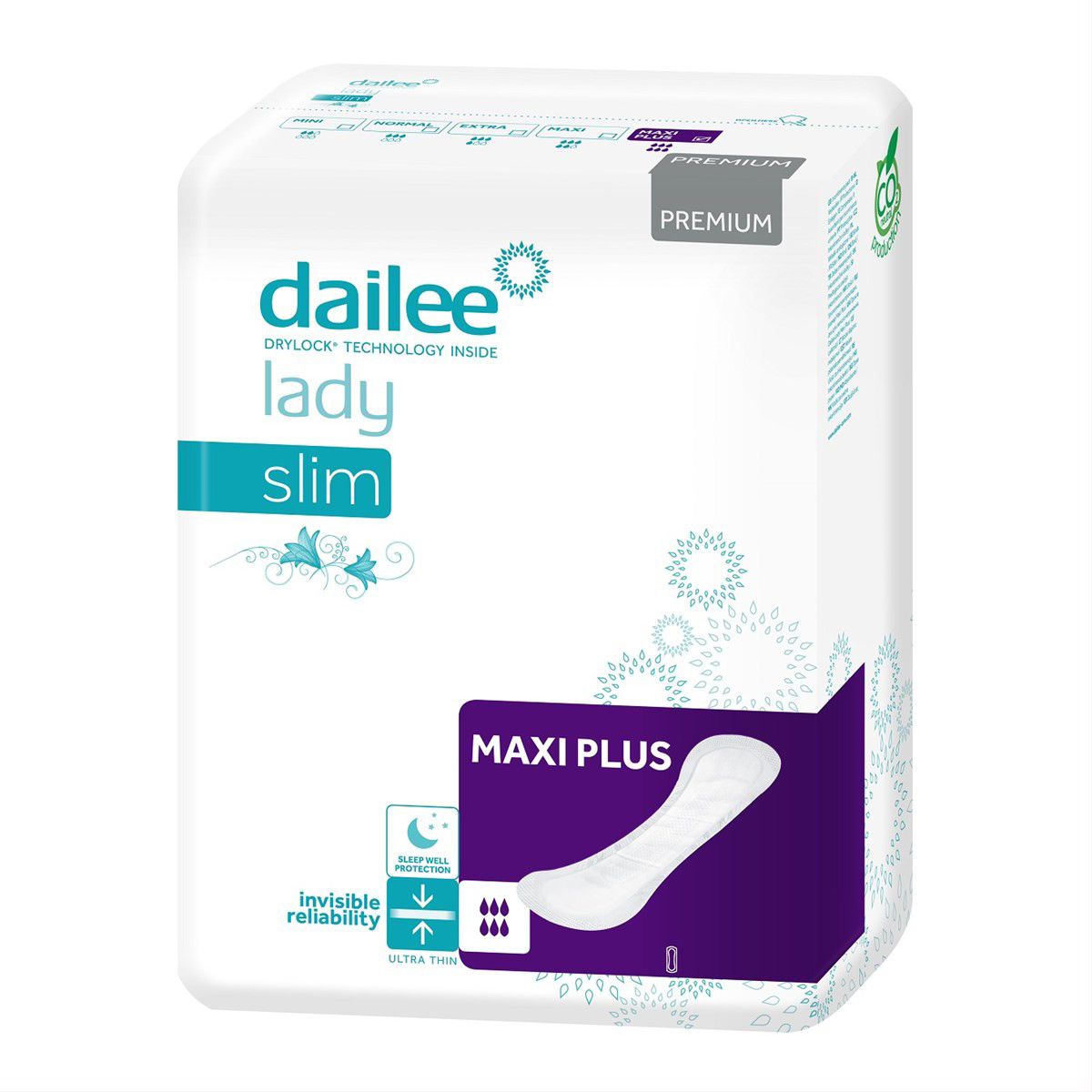 DAILEE LADY PREMIUM SLIM MAXI PLUS, paketai, 30 vnt.