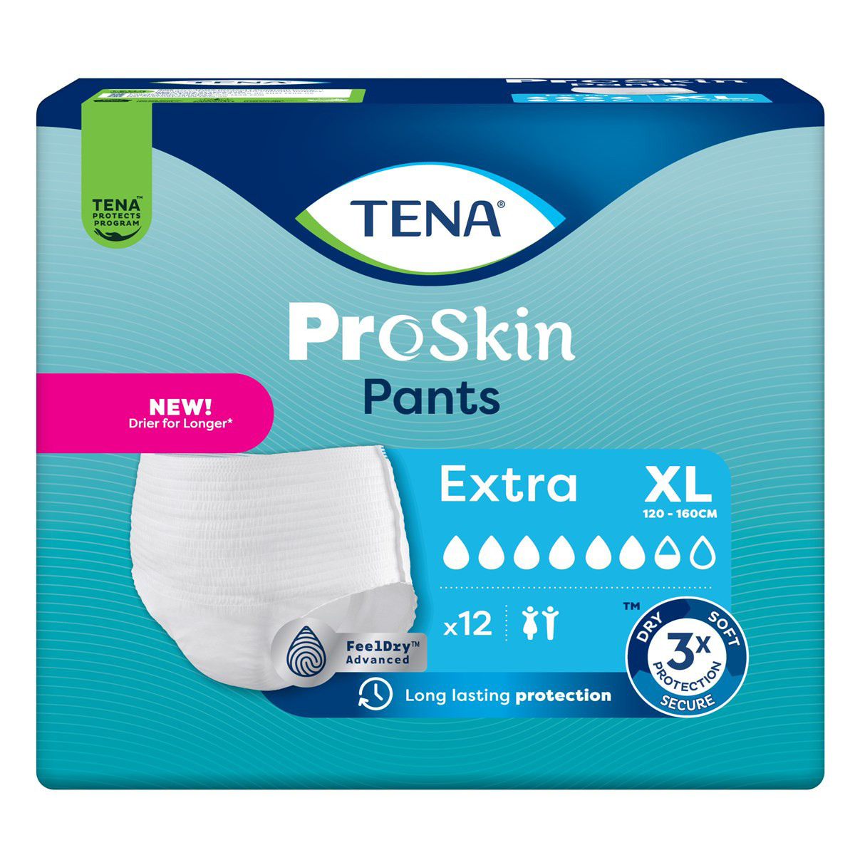 TENA PANTS EXTRA, sauskelnės-kelnaitės, XL, 12 vnt.