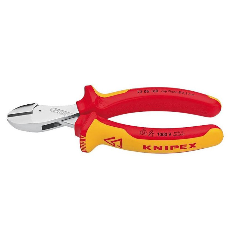 7306160 KNIPEX X-CUT INSUL.160mm šoniniai stūmokliai