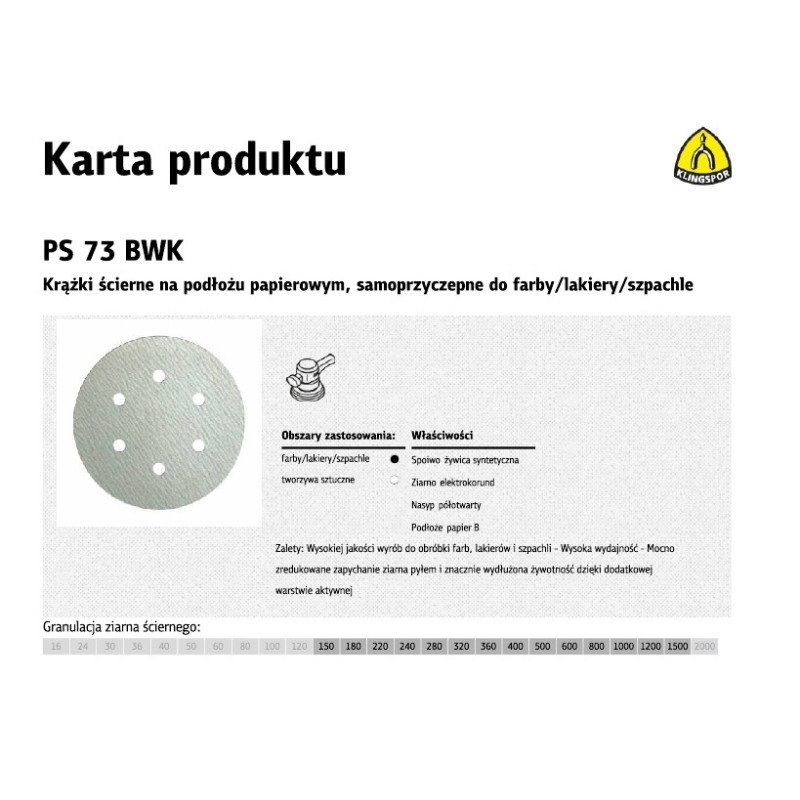 209185 K.K.K.K.D.150 PS33BWK gr. 240 OTW.GLS3.. /100 vnt. PLASTER