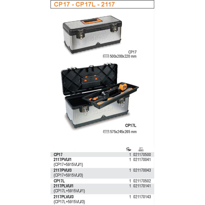 2117-CP17L BETA TOOLBOX MET.LONG /2117/CP17L ...