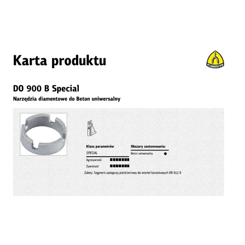 325822 K.PAKEITIMO SEGMENTAS 900B, SKIRTAS DR912B fi 25 mm x 2,5 mm