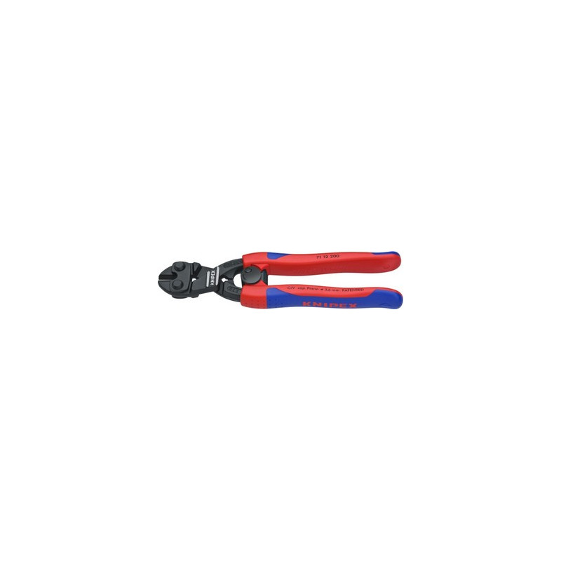 7112200 KNIPEX COBOLT 200 mm vielos kirpimo žirklės su spyruokle ir fiksavimo mechanizmu