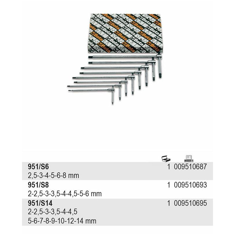 951-S14 BETA T-CHAIR-KIT / 14 vnt. ...