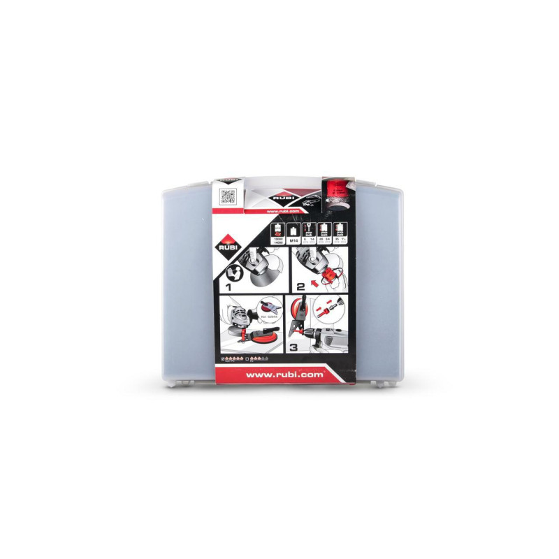 06967 RUBI DRYGRES DRILLS SET 4vnt LT 28, 35, 43 ir 65 mm MULTIDRILL kreipiančioji juosta