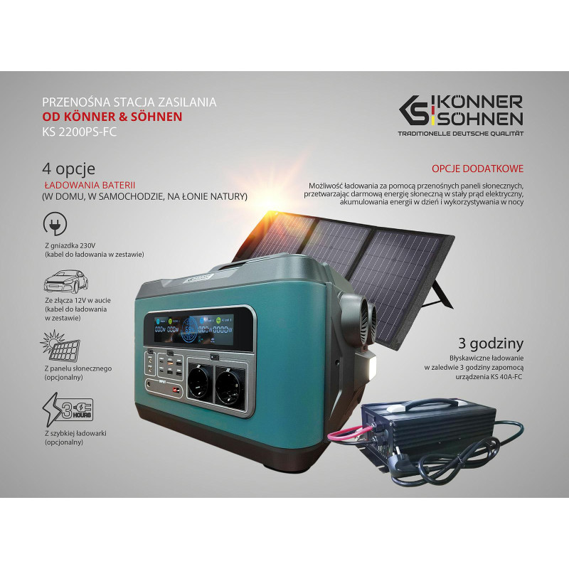 KS2200PS-FC KS NEŠIOJAMOJI ELEKTRINĖ KS 2200PS-FC 2200 W