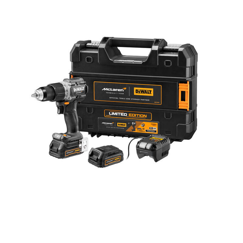 DCD85ME2GT-QW DEWALT.UD.18V DCD85ME2GT 90Nm 2x1.7Ah POWERSTACK GNF BL TSTAK MCLAREN