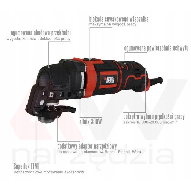 MT300KA-QS BD DAUGIAFUNKCINIS ĮRANKIS 300W MT300KA DĖKLAS
