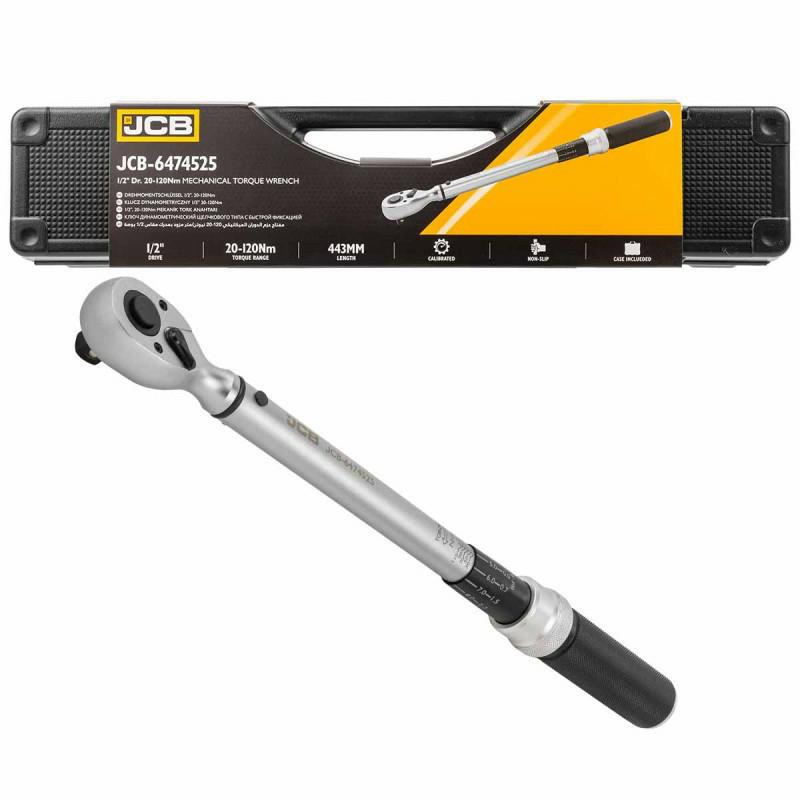 JCB-6474525 JCB DINAMOMETRINIS VERŽLIARAKTIS 1/2" 20-120Nm