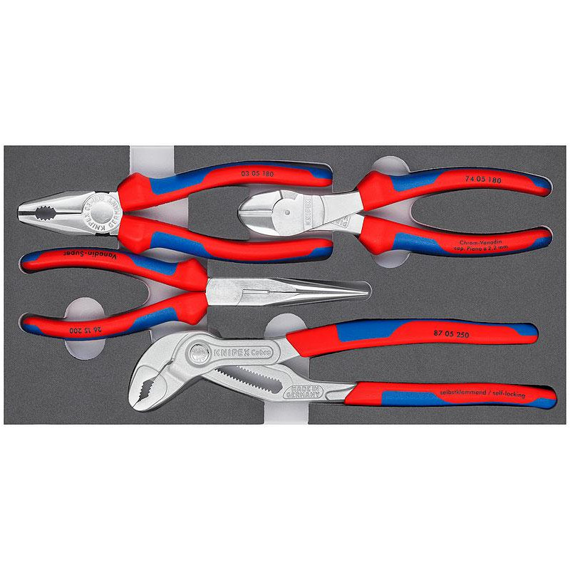 002001V17 "KNIPEX" 4 REPLIŲ RINKINYS. /PANKA...