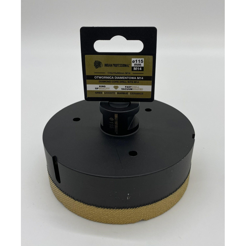IP7719 DIAMOND CROWN M14 115mm DRILLING /INDIAN PROFESSIONAL