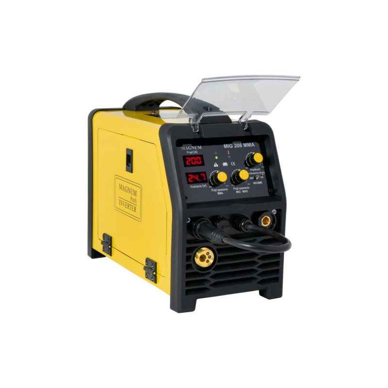 24199 PUSIAU AUTOMATINIS SUVIRINIMAS. INV. MIG-208 MMA 230V 200A/60%, MB15/3, MMAR, GP50, D100/D200
