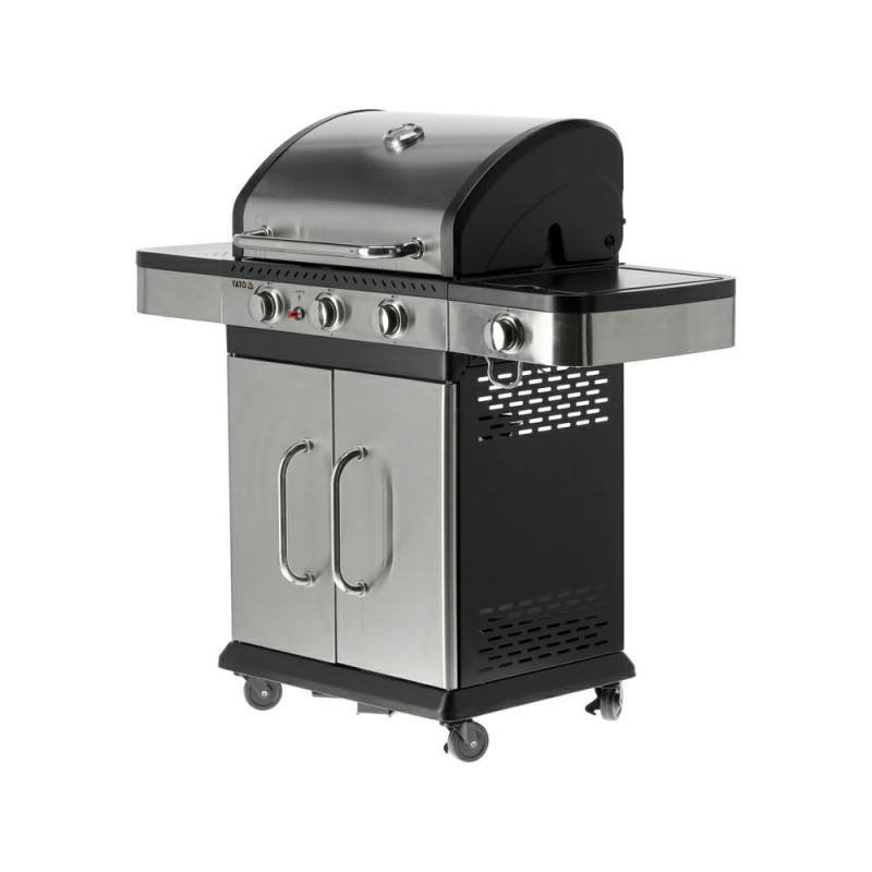 YG-20018 YG.GAS GRILIS 3+1 NERŪDIJANČIO PLIENO 11,2KW