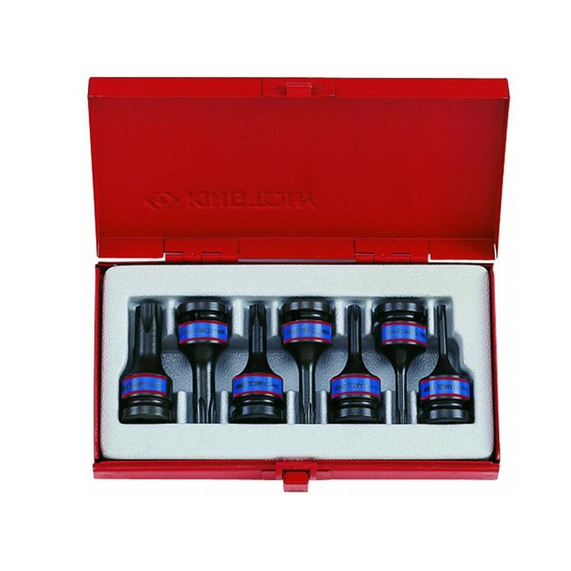 4417PP KT KPL.NAS.UD.1/2" 7pc.KR.TORX T25-T60 T25,T30,T40,T45,T50,T55,T60, KASETA