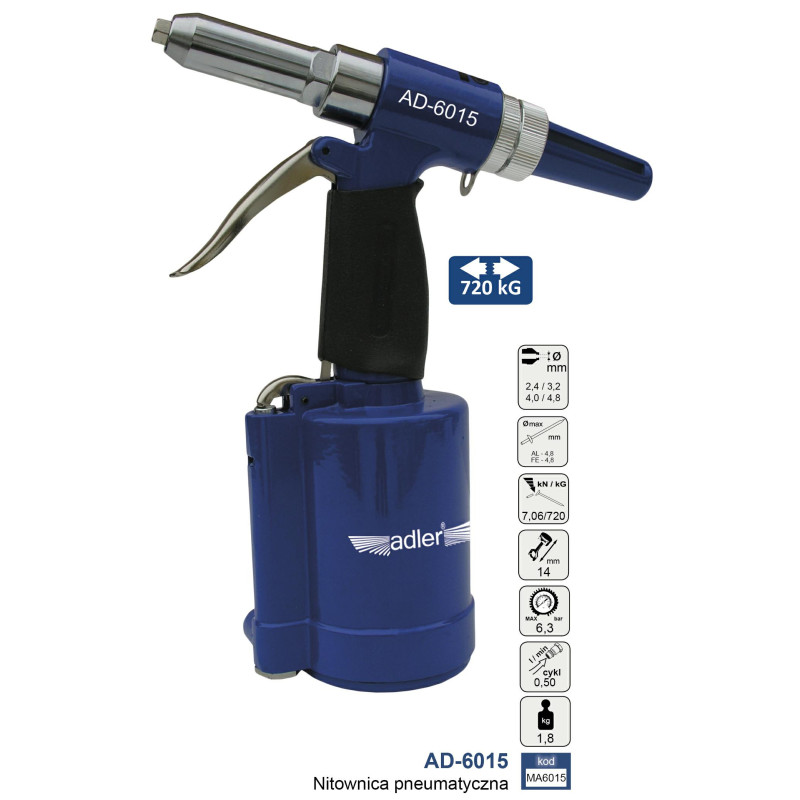 MA6015 ADLER PNEUMATINĖS KNIEDIJIMO STAKLĖS AD-6015