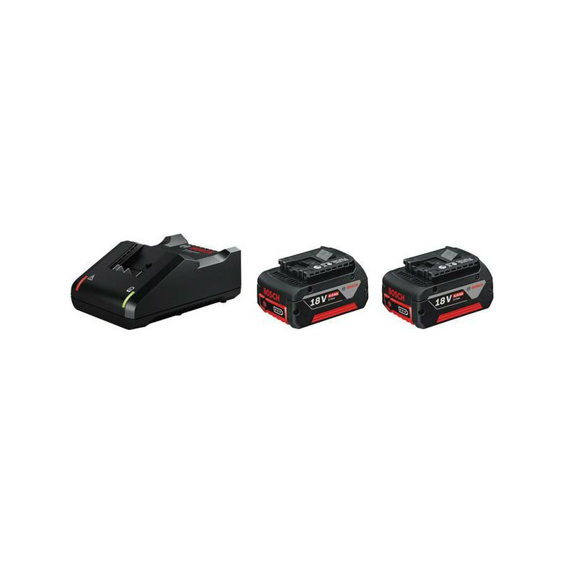 1600A019S0 BOSCH.BATERIJA 18V 4,0Ah x2 +ĮTEKLIUS.