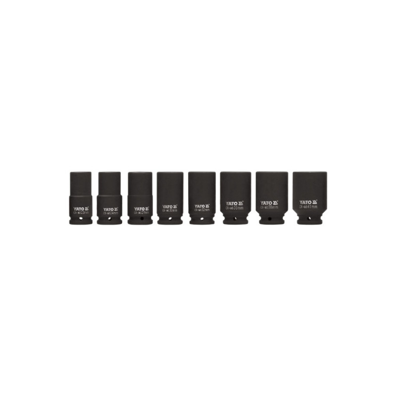YT-1155 YT.LONG SOCKETS 8 vnt. 3/4" 22-41 mm