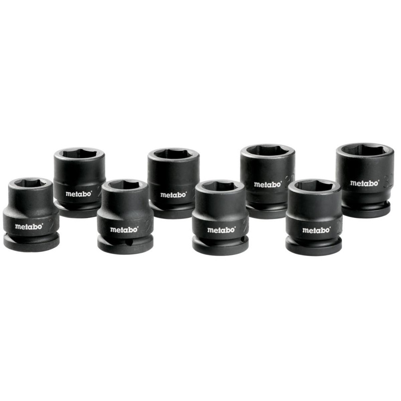 628834000 METABO SMŪGINIŲ GALVUČIŲ RINKINYS. 3/4" 8 vnt.