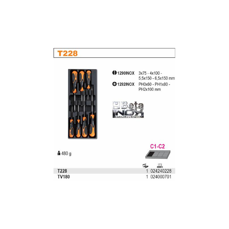 2424-T228 BETA 6 TAŠKŲ VAIRUOTOJO RINKINYS...