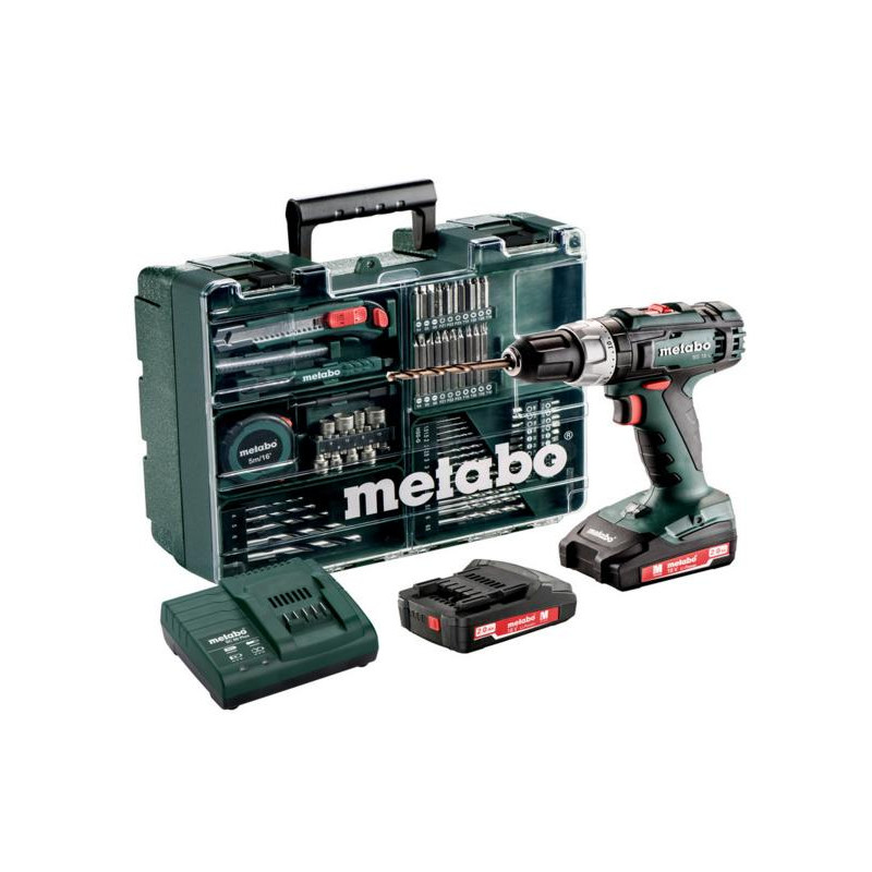 602321870 METABO.SKILLS BS 18 L + 74 ACC 50/25Nm 2x2.0Ah ...