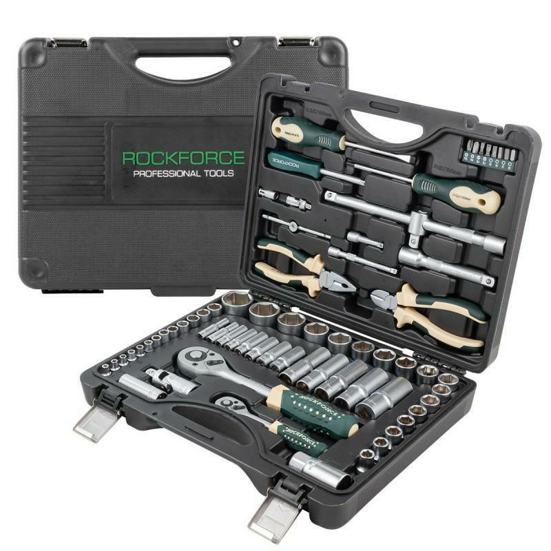 ROCKFORCE veržliarakčių rinkinys 69el. 1/2" 1/4" RF-4603-5