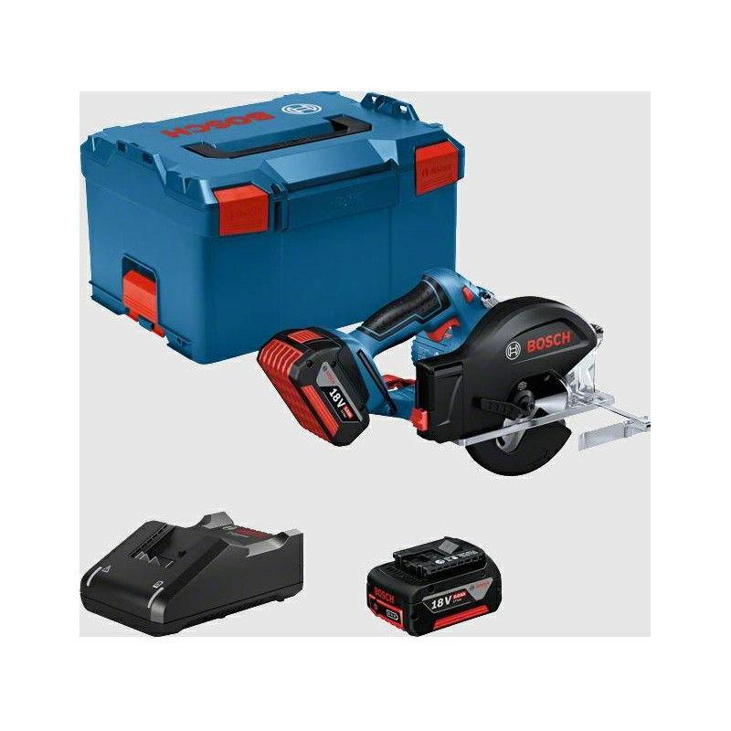 06016B8002 BOSCH.METAL pjūklas GKM 18V-50 2x5,0Ah 136mm